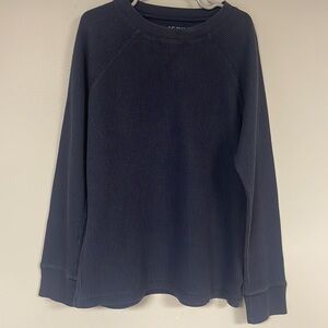 1989 Place Navy Blue Thermal Long Sleeve Shirt, L (10-12), good condition
